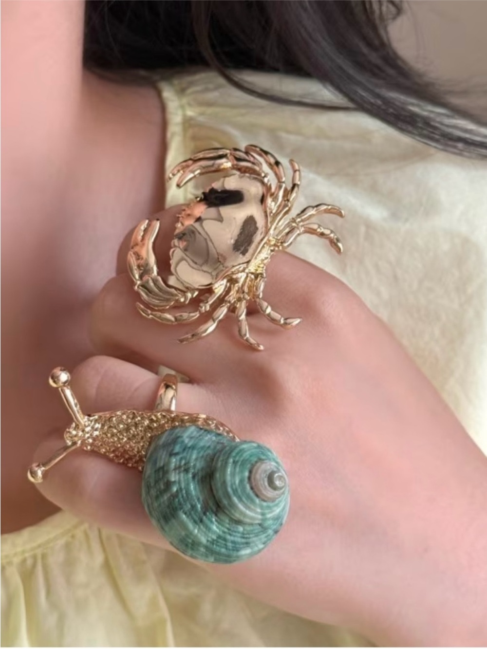 NEW! Unique Statement Gold Crab Ring 🦀 (A2-65) - Picture 8 of 8